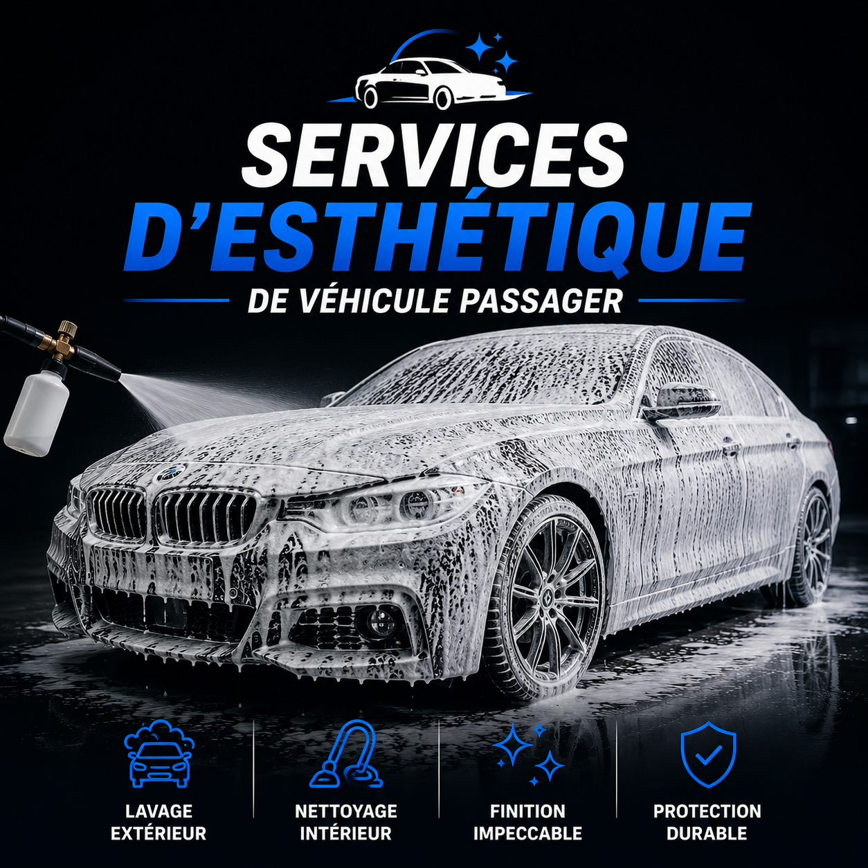 Services d'esthétique de véhicule passager